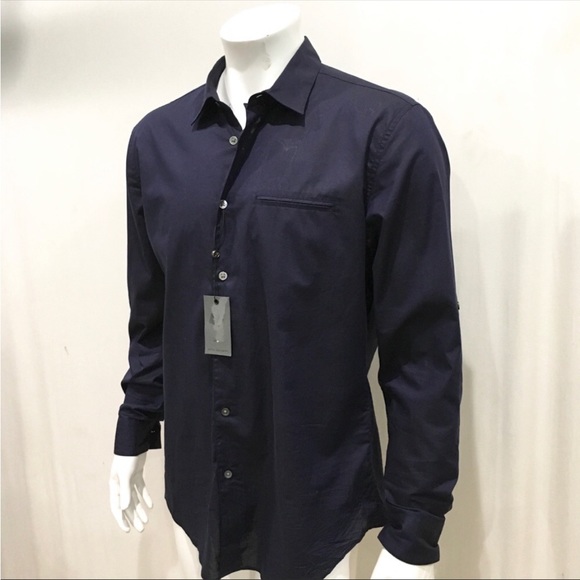 John Varvatos Midnight Dress Shirt Designer Line - Picture 3 of 6